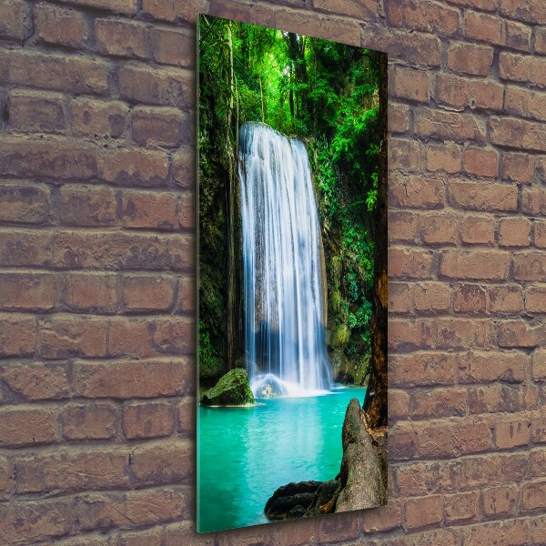 Quadro di vetro verticale Cascata