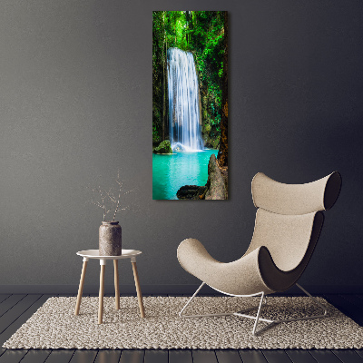 Quadro di vetro verticale Cascata