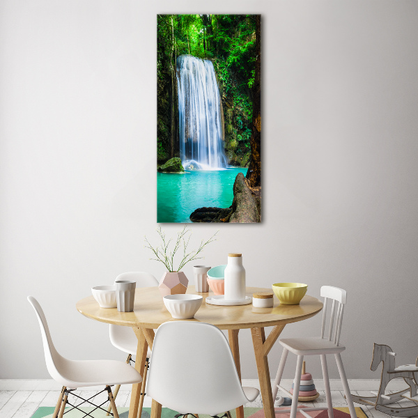 Quadro di vetro verticale Cascata