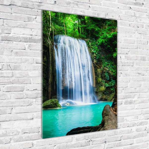 Quadro di vetro verticale Cascata