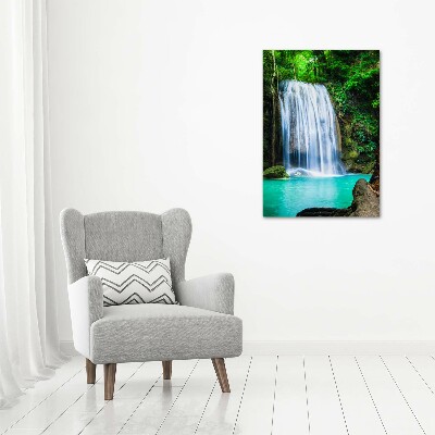 Quadro di vetro verticale Cascata