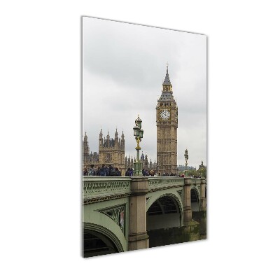 Quadro stampa su vetro verticale Big Ben di Londra