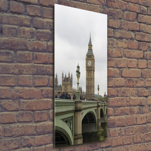 Quadro stampa su vetro verticale Big Ben di Londra