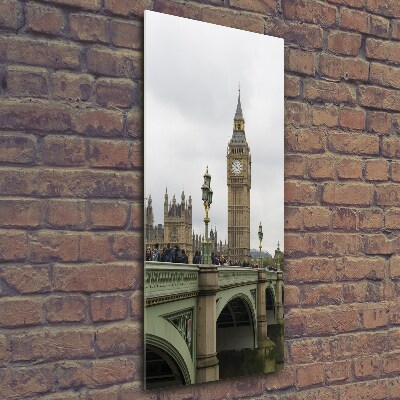 Quadro stampa su vetro verticale Big Ben di Londra