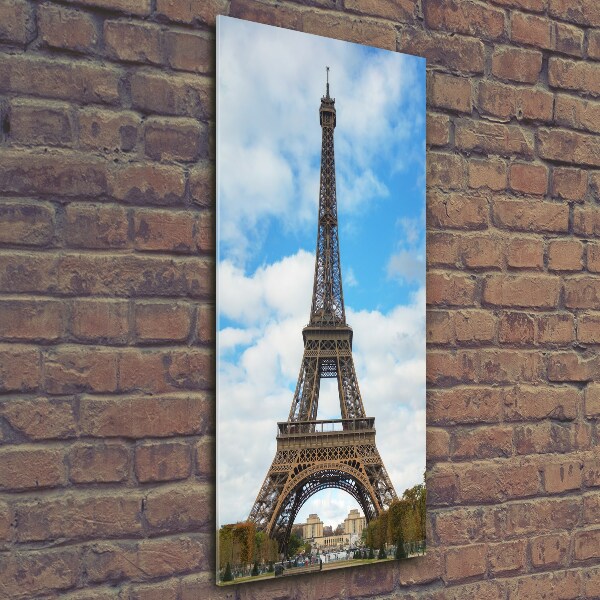 Quadro vetro verticale Torre Eiffel Parigi