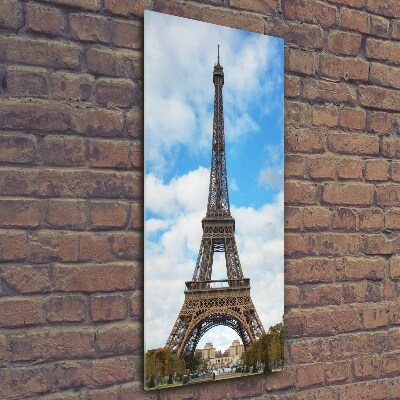 Quadro vetro verticale Torre Eiffel Parigi