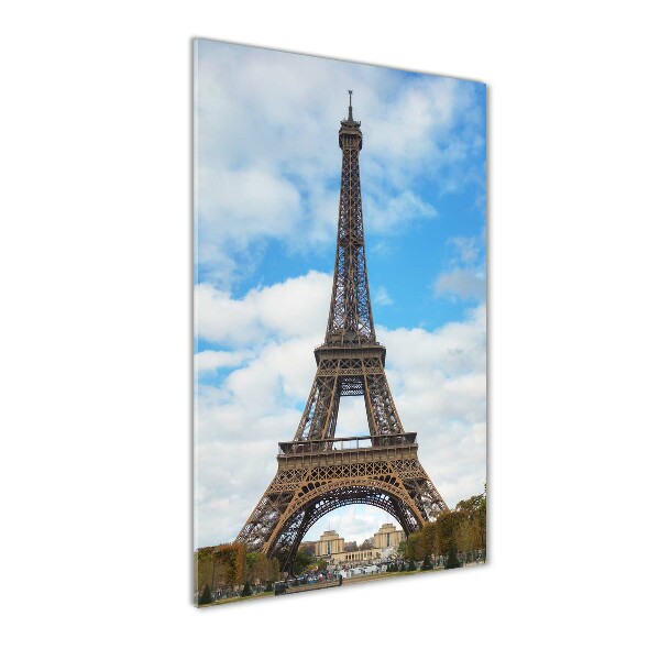 Quadro vetro verticale Torre Eiffel Parigi