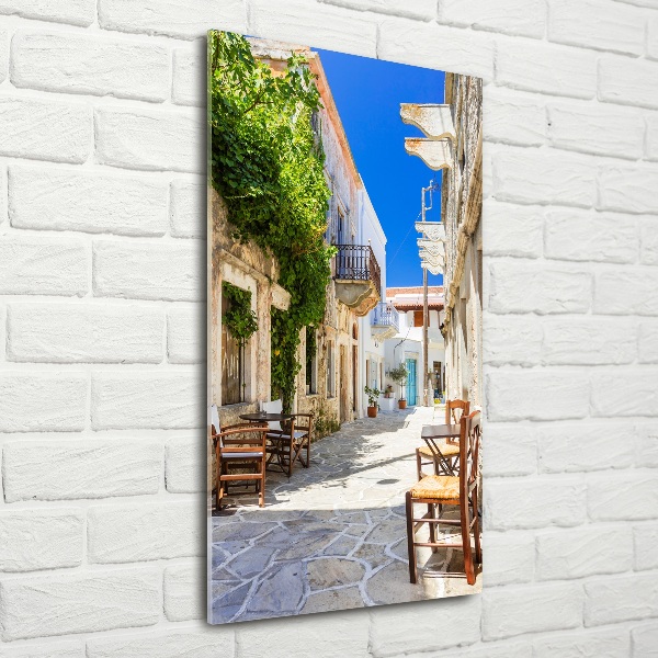Quadro di vetro verticale Isola di Naxos, Grecia