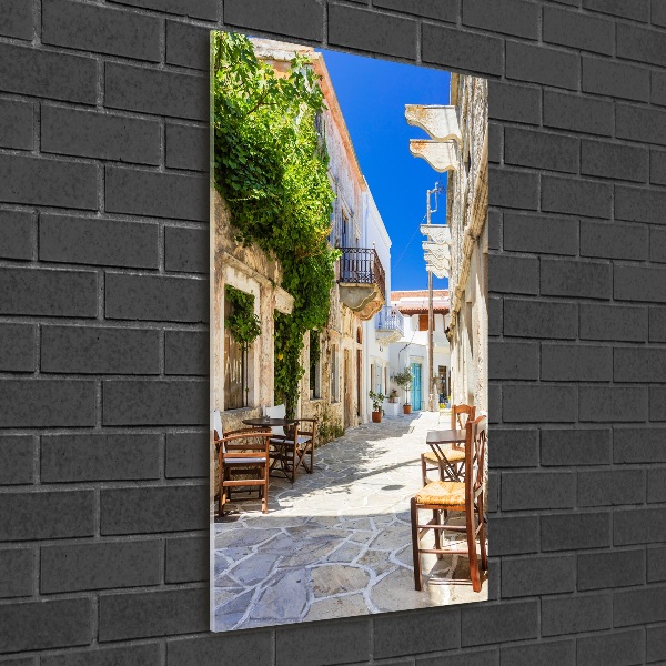 Quadro di vetro verticale Isola di Naxos, Grecia