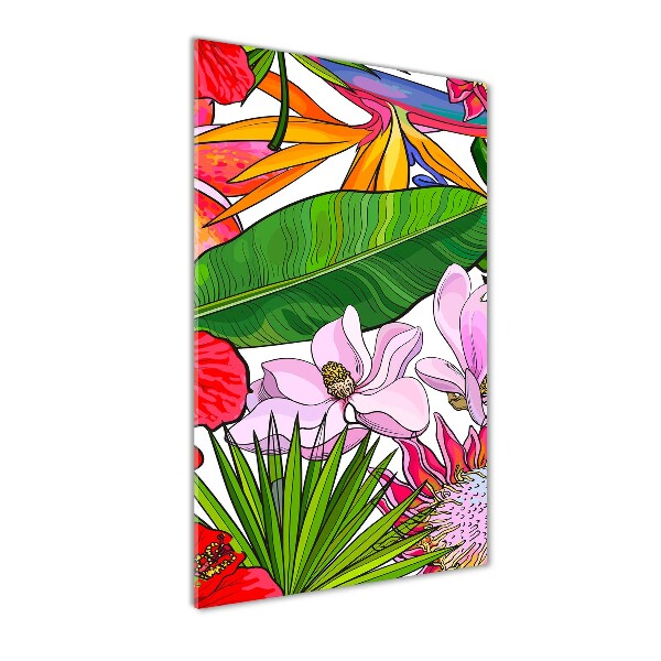 Quadro vetro verticale Modello hawaiano
