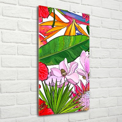 Quadro vetro verticale Modello hawaiano