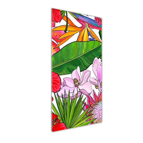 Quadro vetro verticale Modello hawaiano