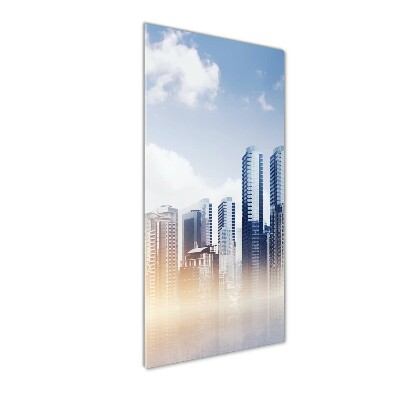 Quadro di vetro verticale Grattacieli