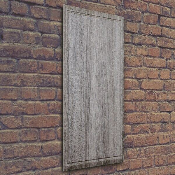 Quadro stampa su vetro verticale Legna