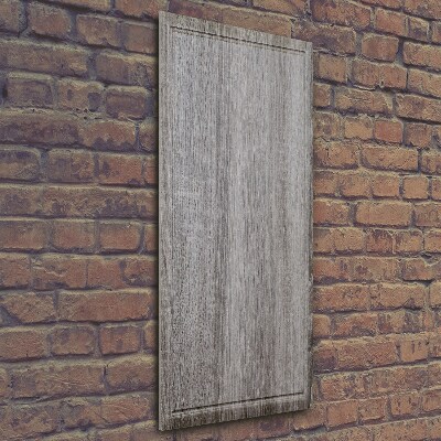 Quadro stampa su vetro verticale Legna