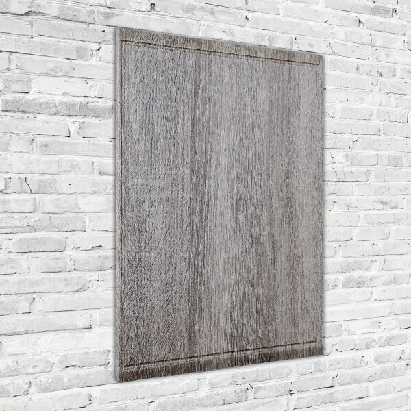 Quadro stampa su vetro verticale Legna