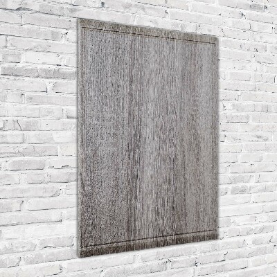 Quadro stampa su vetro verticale Legna