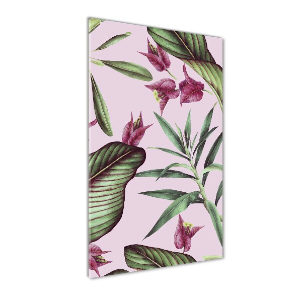 Quadro in vetro verticale Modello hawaiano