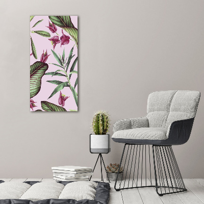 Quadro in vetro verticale Modello hawaiano