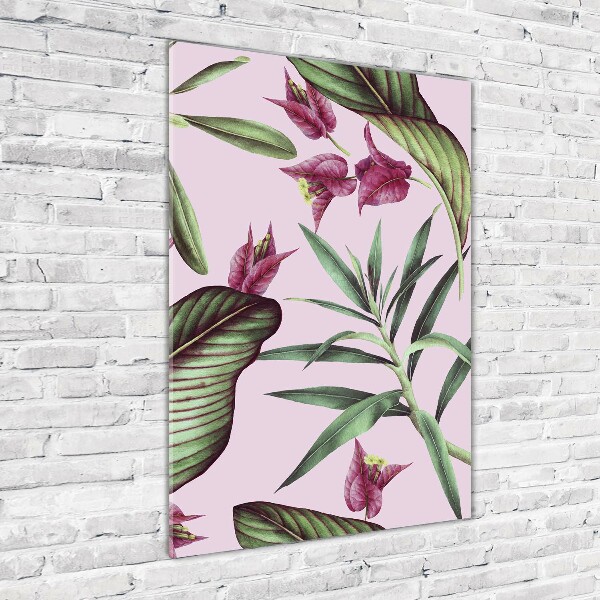 Quadro in vetro verticale Modello hawaiano