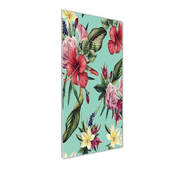 Quadro di vetro verticale Modello hawaiano