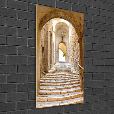 Quadro in vetro verticale Strade strette