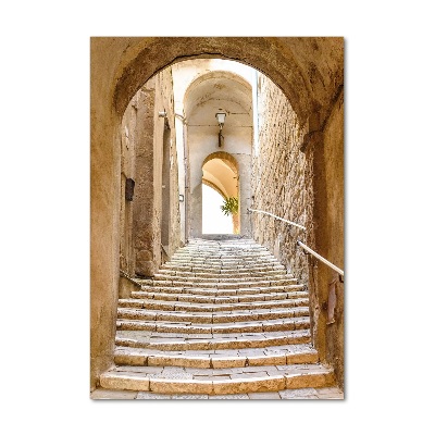 Quadro in vetro verticale Strade strette