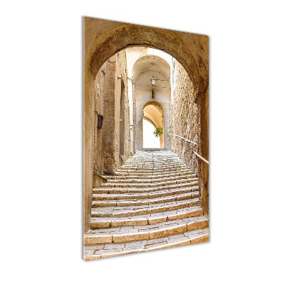 Quadro in vetro verticale Strade strette