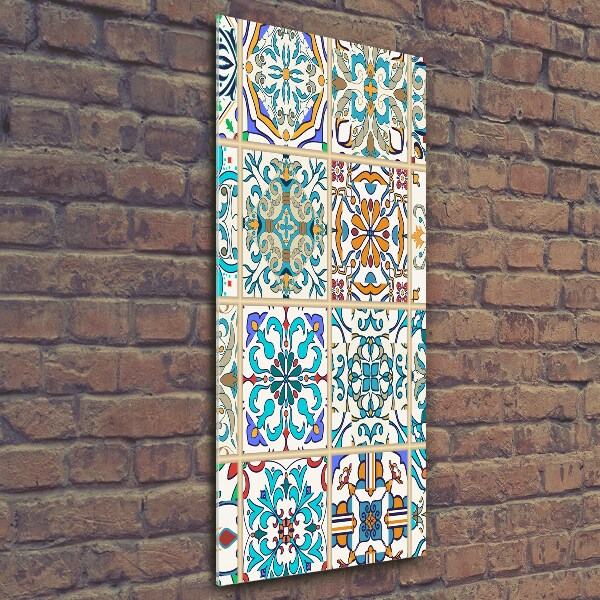 Quadro stampa su vetro verticale Piastrelle in ceramica