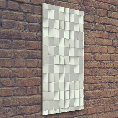 Quadro in vetro verticale Modello geometrico