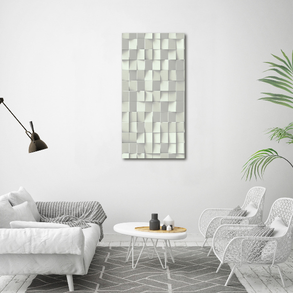 Quadro in vetro verticale Modello geometrico