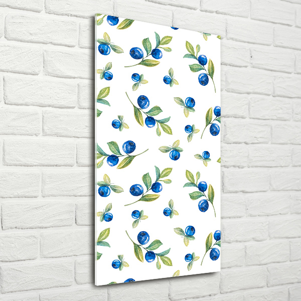 Quadro in vetro verticale Frutti di bosco