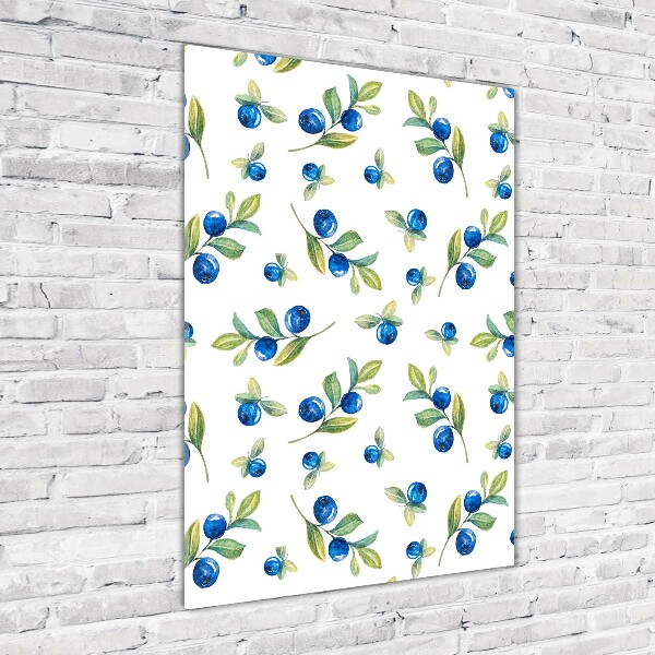 Quadro in vetro verticale Frutti di bosco