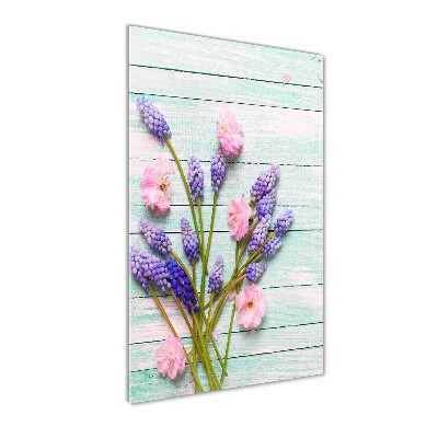 Quadro stampa su vetro verticale Giacinto d'uva