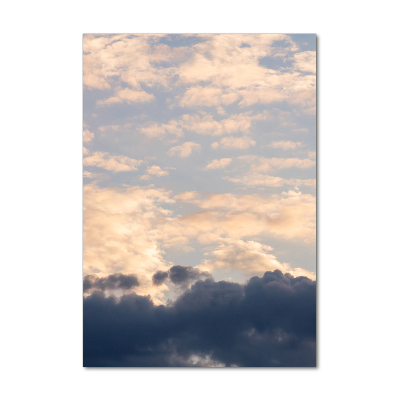 Quadro di vetro verticale Nuvole nel cielo