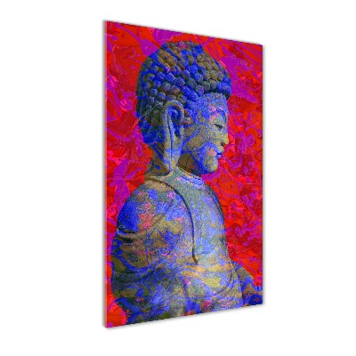 Quadro stampa su vetro verticale Buddha astratto