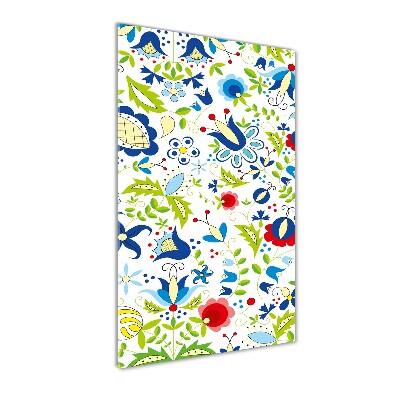 Quadro vetro verticale Modello etnico