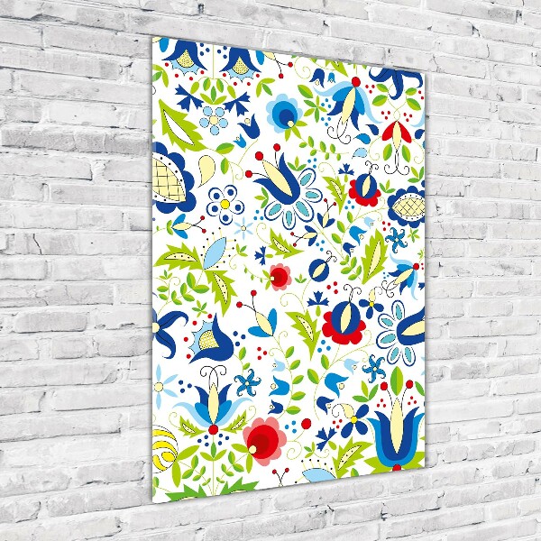 Quadro vetro verticale Modello etnico