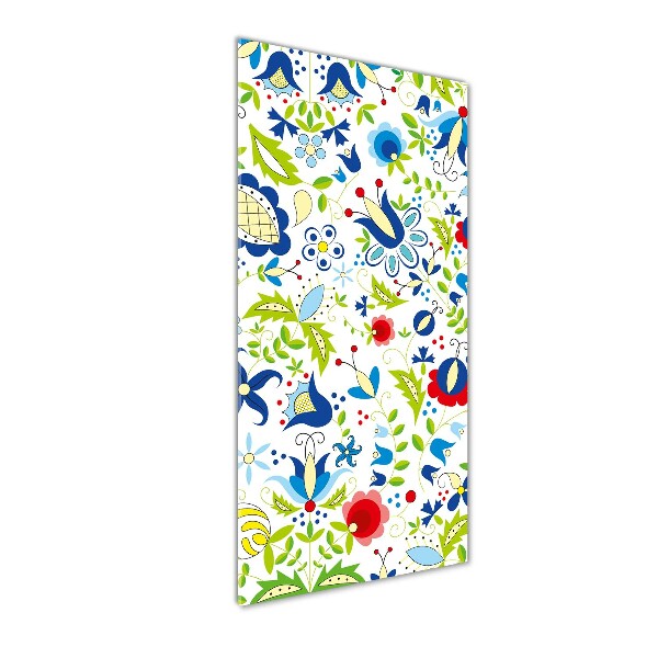 Quadro vetro verticale Modello etnico