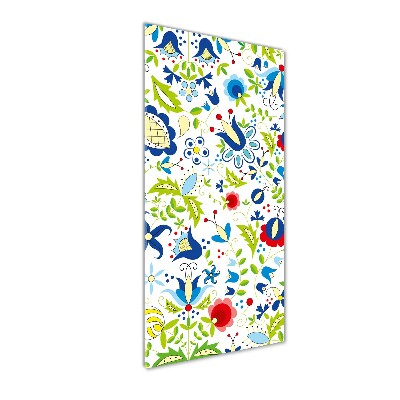 Quadro vetro verticale Modello etnico