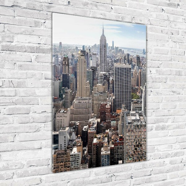 Quadro vetro verticale New York