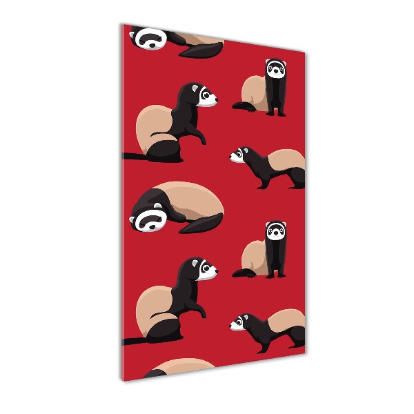 Quadro in vetro verticale Furetti