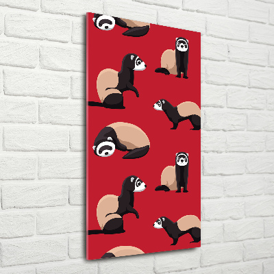 Quadro in vetro verticale Furetti