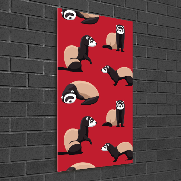 Quadro in vetro verticale Furetti