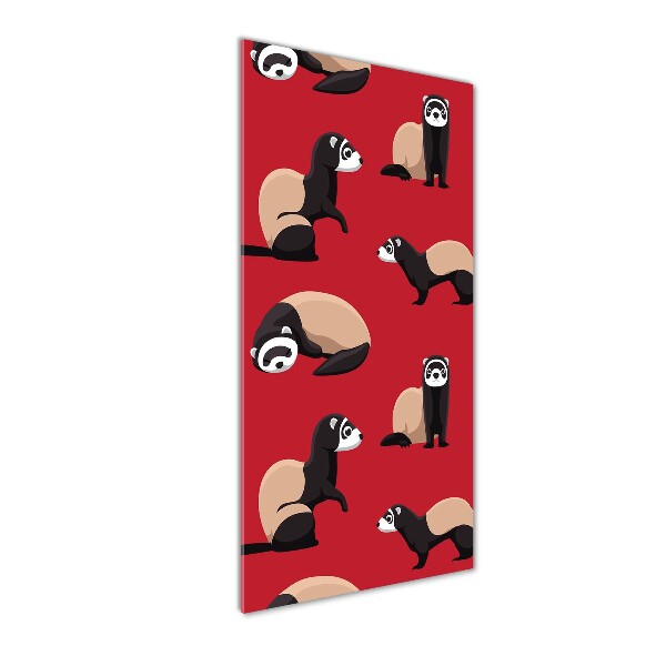 Quadro in vetro verticale Furetti