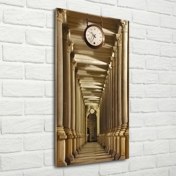 Quadro di vetro verticale Colonnato del mercato