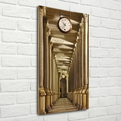 Quadro di vetro verticale Colonnato del mercato