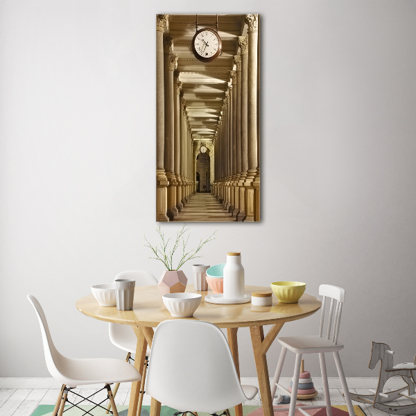 Quadro di vetro verticale Colonnato del mercato