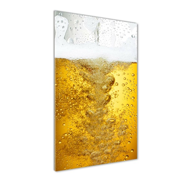 Quadro vetro verticale Birra