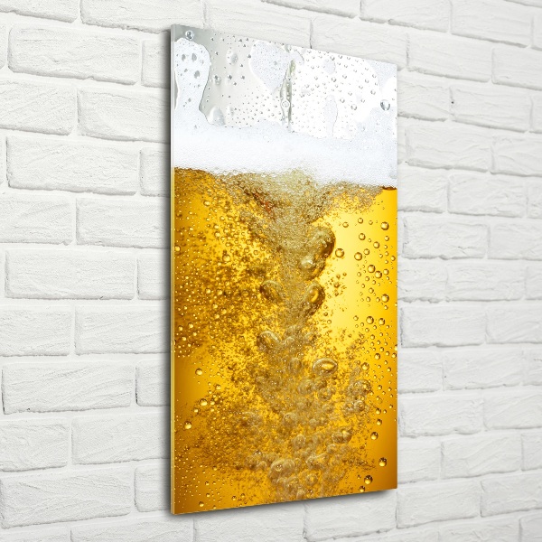 Quadro vetro verticale Birra